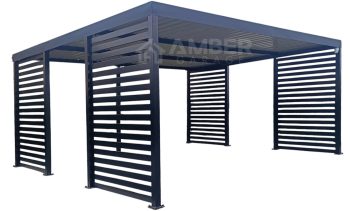 CarPort PREMIUM - Wiata samochodowa - 5x5 - Antracyt - AG1024
