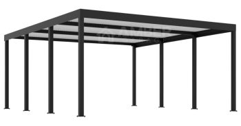 CarPort PREMIUM - Wiata samochodowa - 5x5 - Antracyt - AG1042