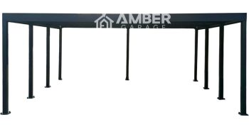 Carport PREMIUM - Wiata samochodowa - 7x5m - antracyt AG1230