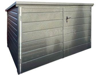 Box rowerowy – schowek Moto-Box 2×1,3m – antracyt AG1235