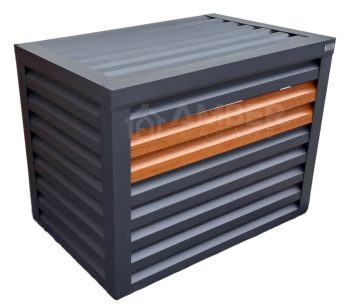 Osłona klimatyzatora / pompy ciepła - 90x60x100 - antracyt / jasny orzech AG556