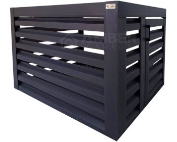 Osłona klimatyzatora / pompy ciepła - 100x40x80 - antracyt - drzwiczki AG558