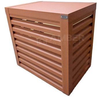 Osłona klimatyzatora / pompy ciepła - 100x50x110 - jasny brąz AG560