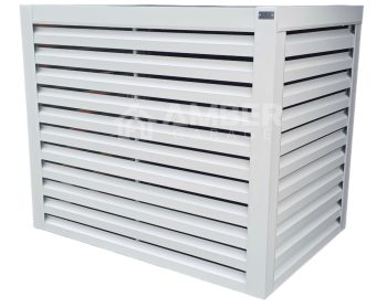 Osłona klimatyzatora / pompy ciepła - 120x60x130 - biały AG563