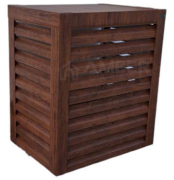 Osłona pompy ciepła - 80x40x120 - ciemny orzech AG569
