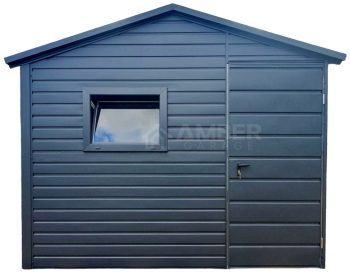 Schowek - Domek Ogrodowy 3x3m Okno Pcv - Drzwi - Antracyt - Dach Dwuspadowy AG719