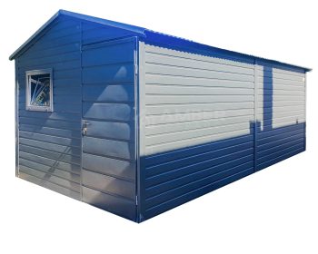 Schowek - Domek Ogrodowy 3x6 - Drzwi - Okno - Antracyt - Dach Dwuspadowy AG735