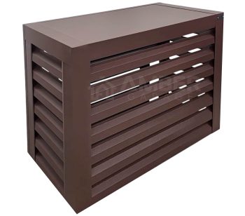 Osłona klimatyzatora / pompy ciepła 90x40x80 - Ciemny brąz - Zabudowa AG908