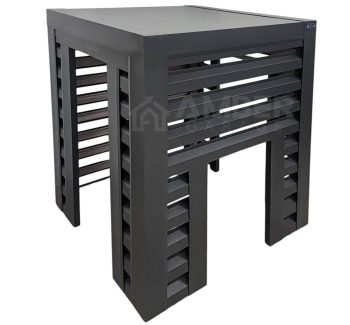 Osłona klimatyzatora / pompy ciepła - 100x60x120 - antracyt - niepełna zabudowa AG994