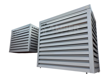 Osłona klimatyzatora / pompy ciepła 70x40x130 - biały AG546